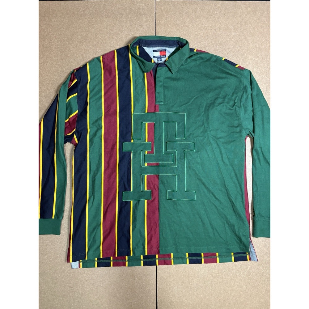 Tommy Hilfiger Anthony Ramos Rugby Polo Sz XXXL Striped Colorblock